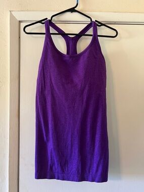 Lululemon Ebb tank. Purple Ribbed Racerback Tank Top - Women